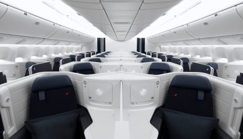 Air France Business Class Cabin View